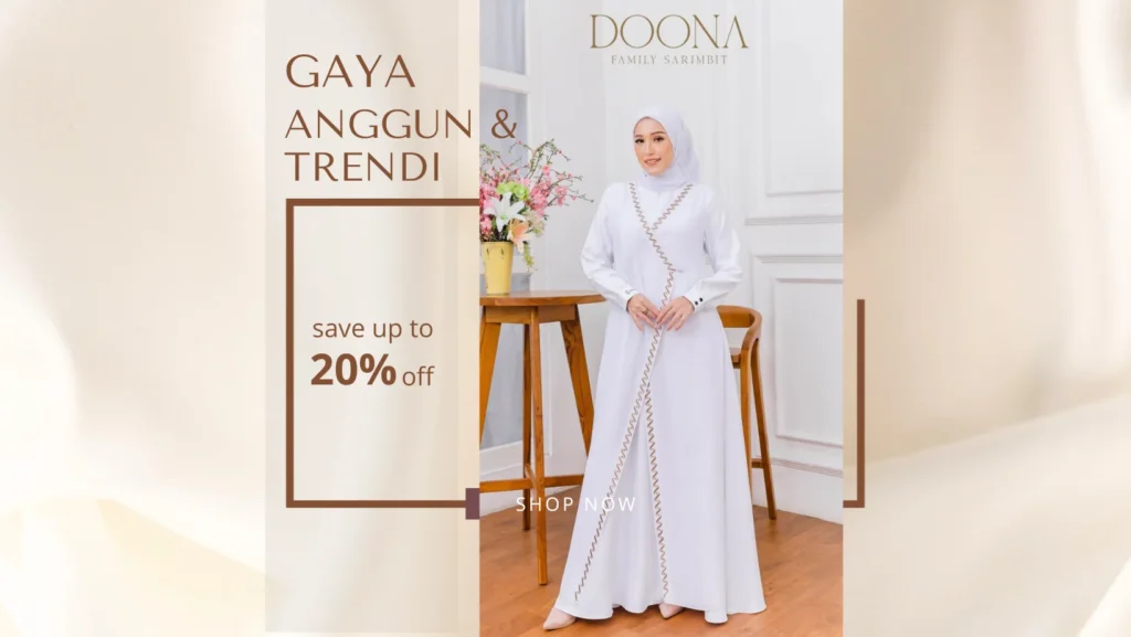 Tips Mix And Match Baju Gamis Putih Ala Adelia Pasha